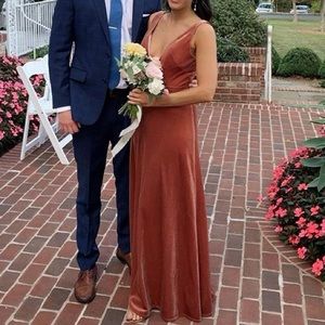 Jenny Yoo dupe by coco melody velvet gown rose